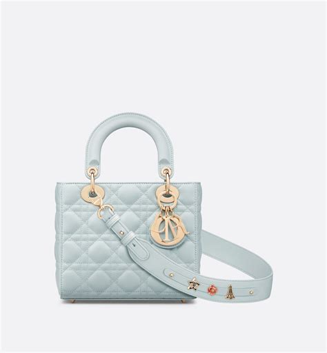 dior borsa agnello|Borsa mini Lady Dior Pelle di agnello Cannage blu oceano .